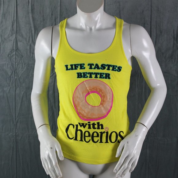 Cherrios Promo Shirt - Women's Tank Top -Size Small-Life is Better with Cheerios - Picture 1 of 8